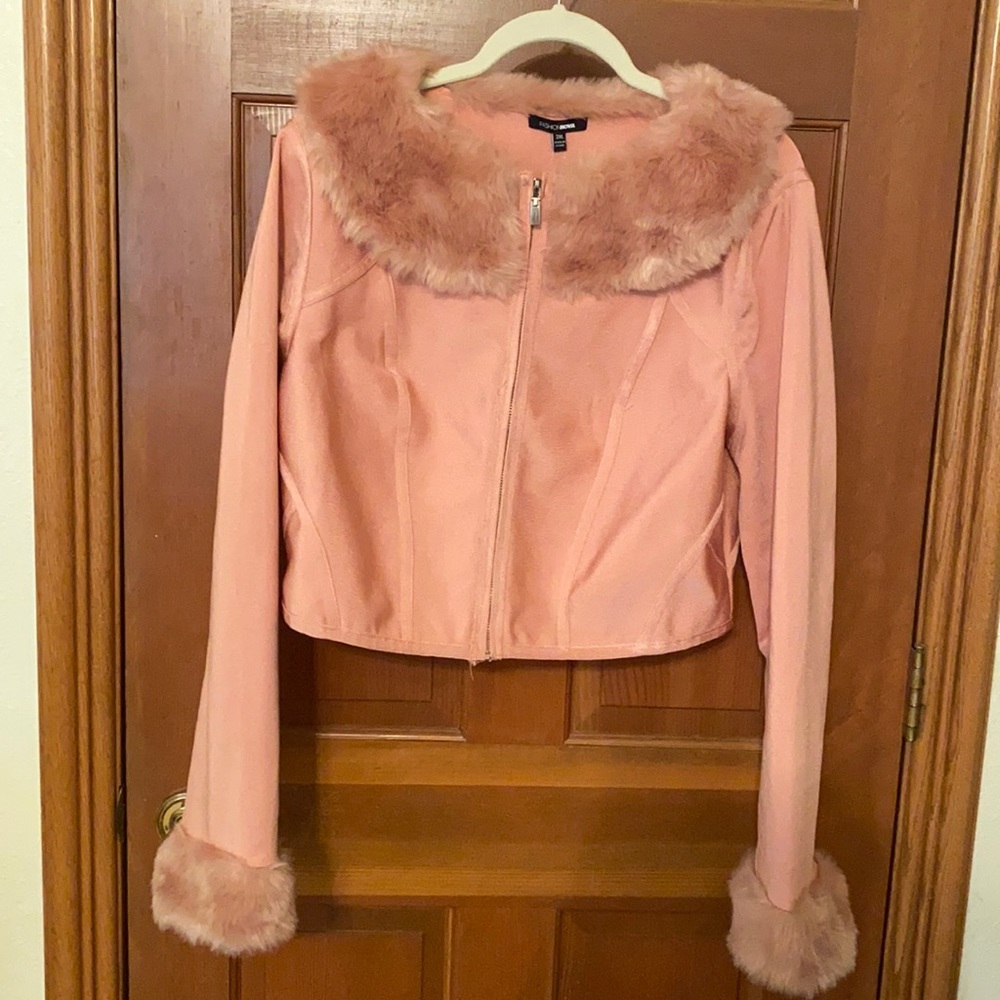 Pink fur top